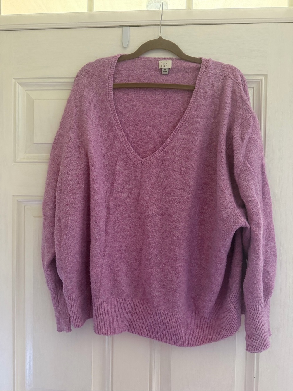 a new day Orchid V-Neck Women's Sweater